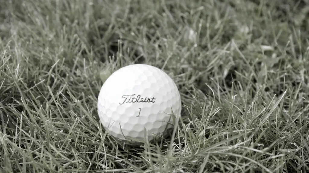 Pro V1x golf ball in grass