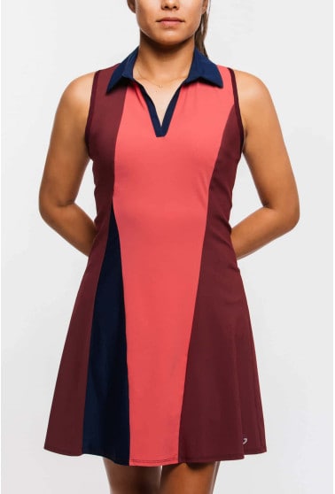 Foray Golf Birds In Paradise Colorblocked dress