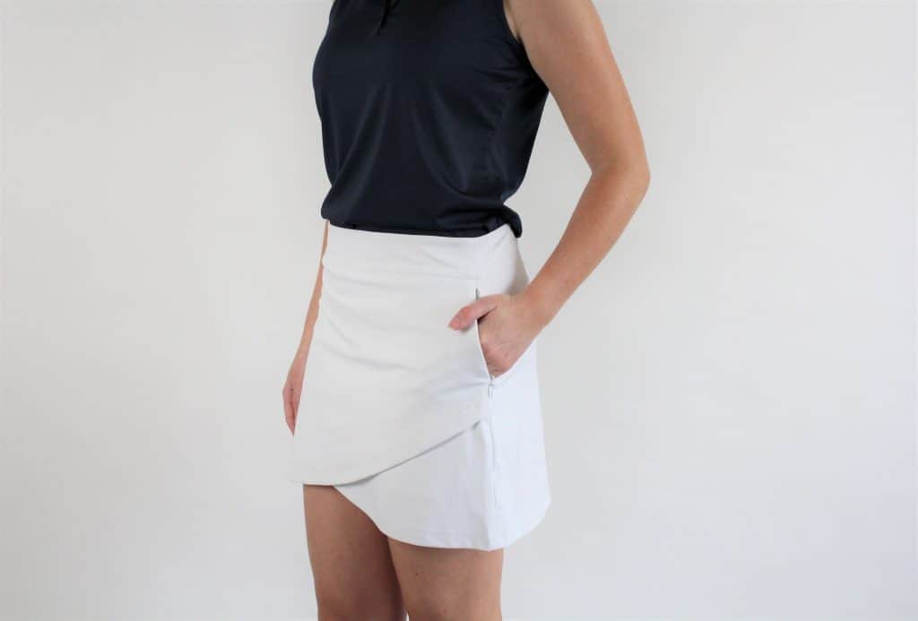 Nevis Golf Co. White Newbury Golf Skirt