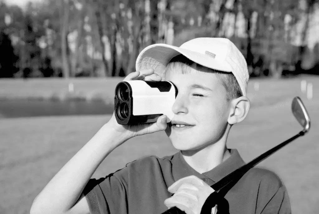 Kid Using Rangefinder