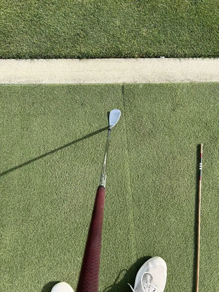 Down the line view of SM8 Vokey Wedge