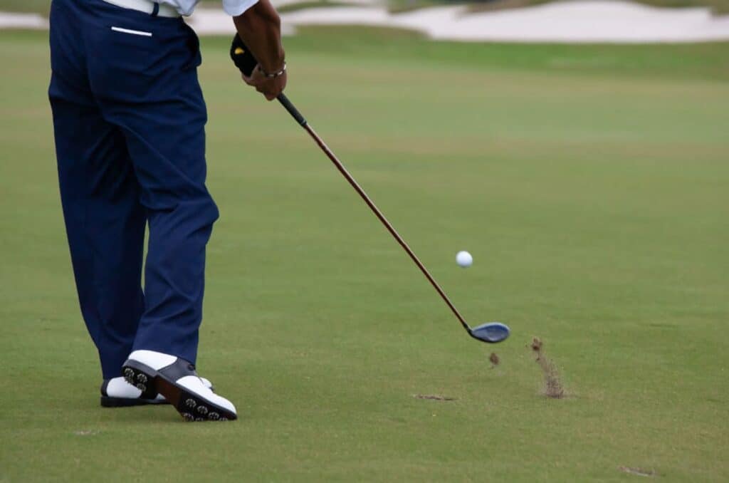 Golfer Striking 5 Wood