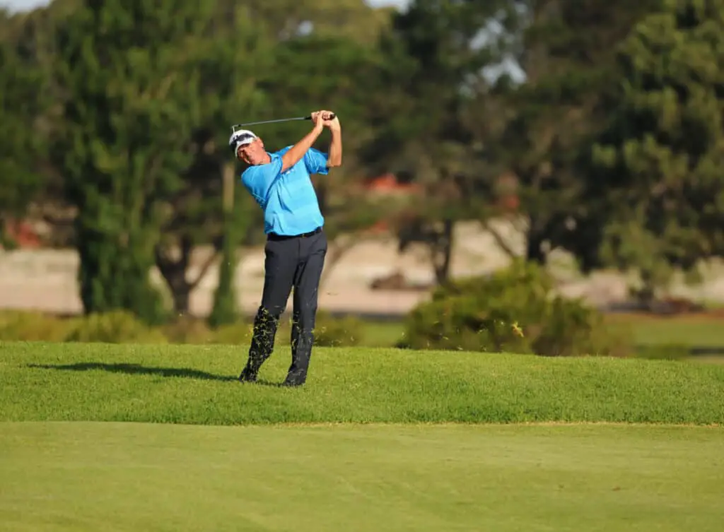 Fred Couples Hitting the Golf Ball