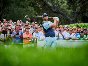 Jon Rahm hitting Callaway Mavrik Driver